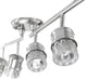Kearney 6-Light Oil Rubbed Bronze Foldable Track Lighting, Brushed Nickel