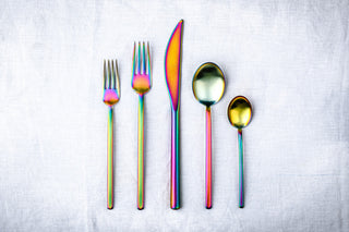 Due Flatware Set, Ice Rainbow, 5 Pcs.