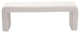 Minimalist Velvet Upholstered Bench, Cream