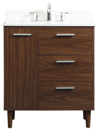 Elegant Lighting VF47030M-BS Baldwin 30" - Walnut