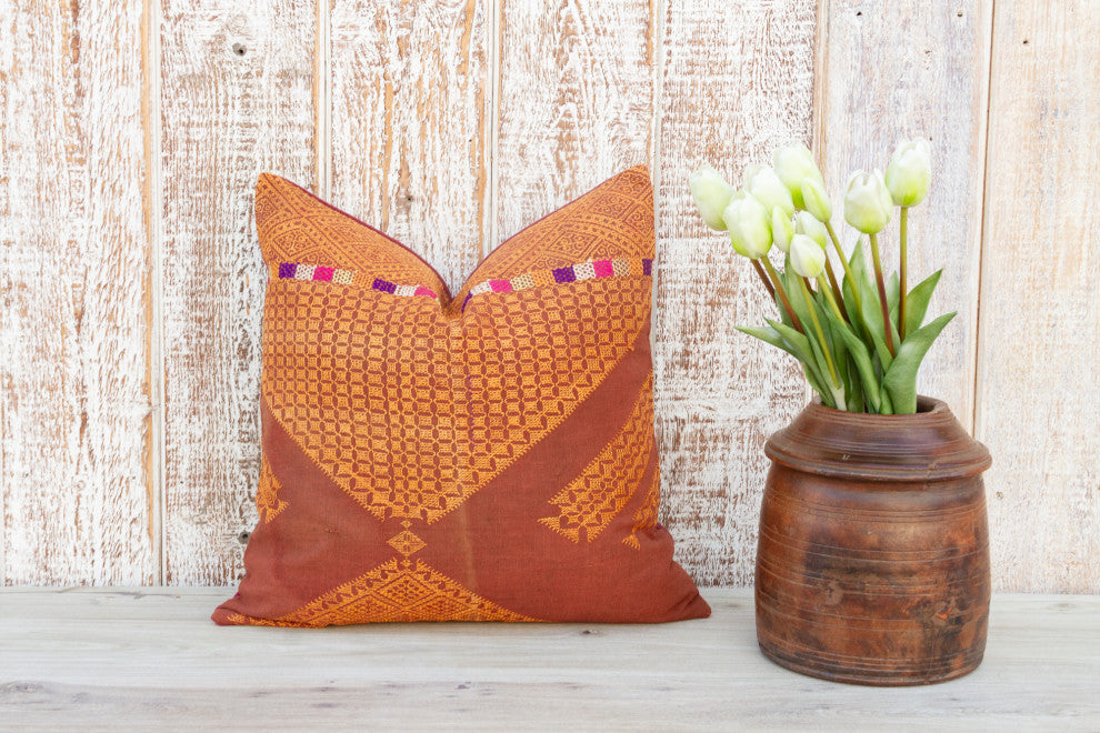 Bita Antique Indian Folk Pillow