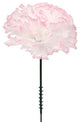 100 Violet Silk Carnations: 3.5" Flowers, 5" Stem for Wedding Decor, Peppermint