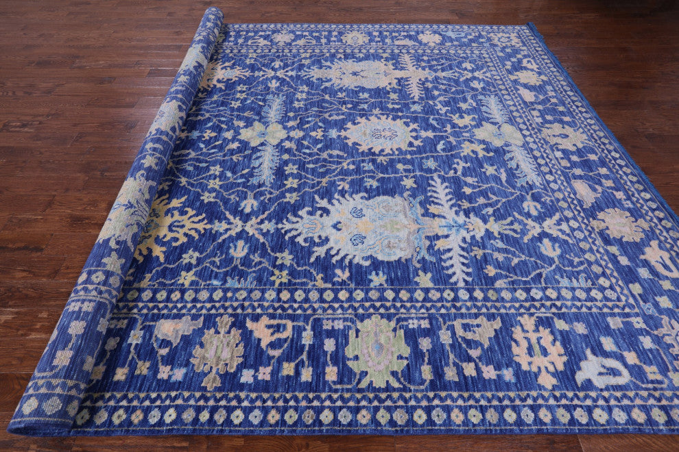 Turkish Oushak Hand Knotted Wool Rug 10' 3" X 13' 8" - Q13314