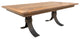 Tabernash Rectangular Barnwood Dining Table, Natural, 48x96, 2 Breadboard Ex