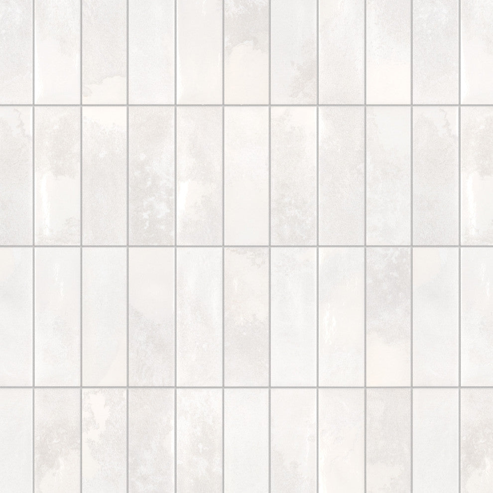 Kings Tradition Brick Porcelain Wall Tile Sample, White