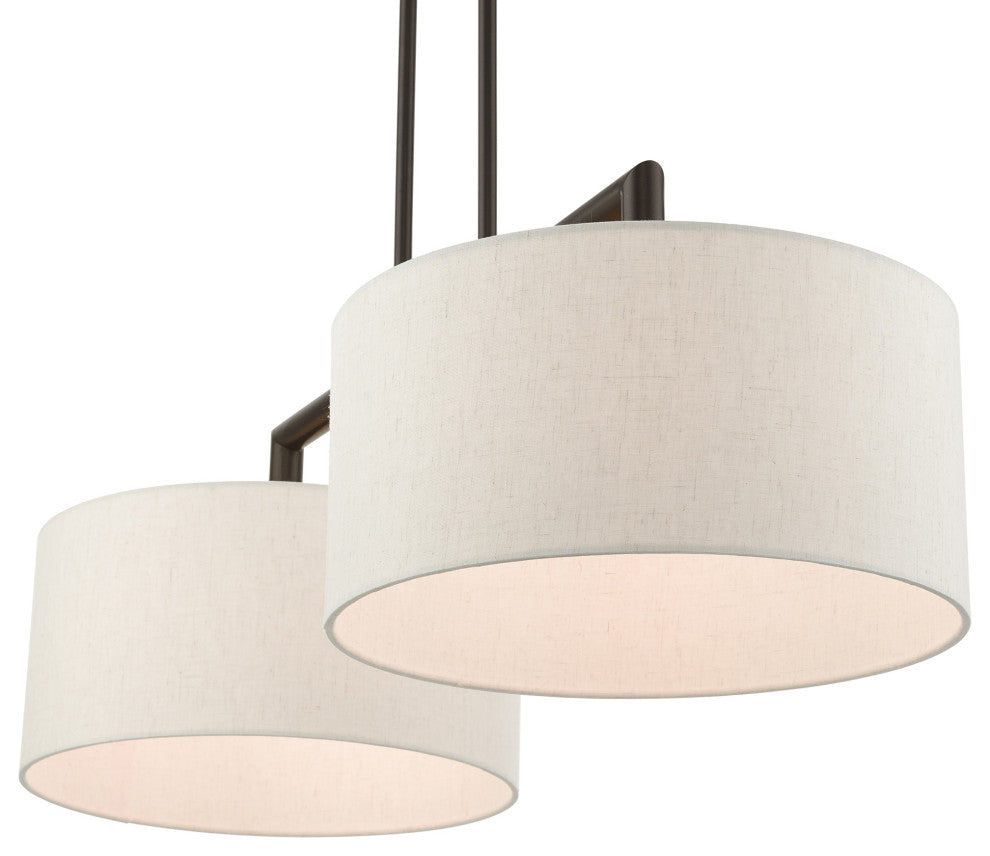 English Bronze Timeless, Transitional, Linear Chandelier