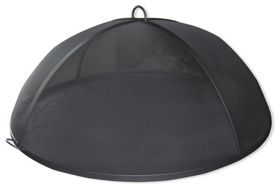 Master Flame 30" Diameter Fire Pit Screen, Lift Off Dome, Carbon Steel