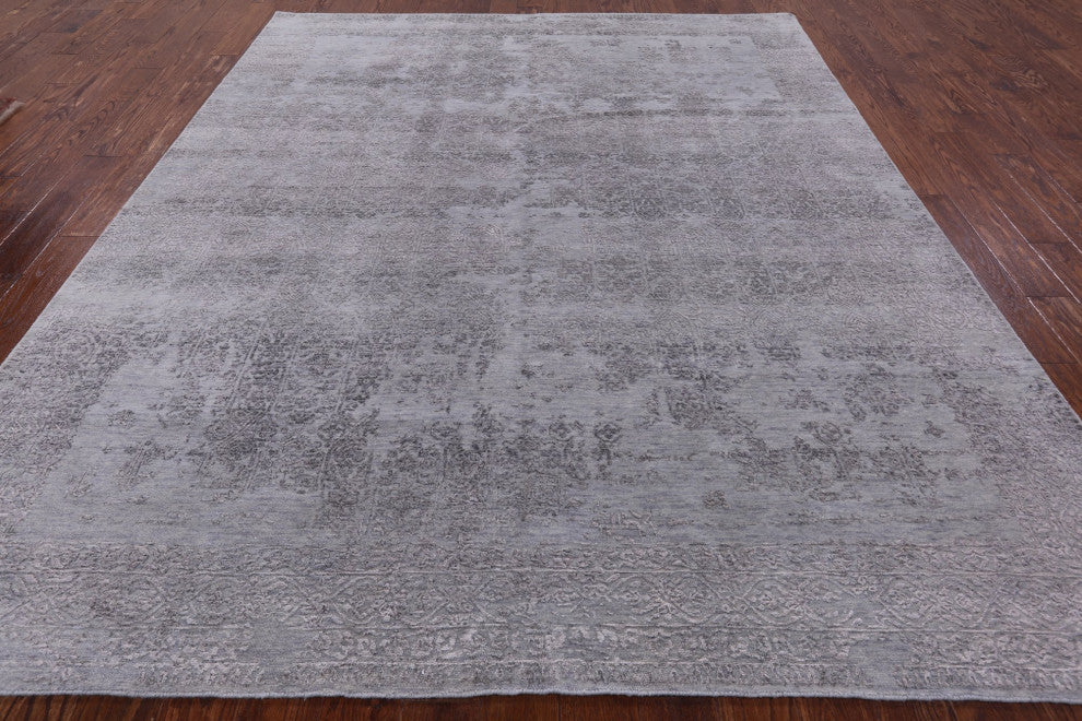 Wool and Silk Persian Handmade Rug 8' 1" X 9' 10" Q6685