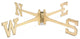 Brass Extra-Large 22" Weathervane Directionals by Good Directions