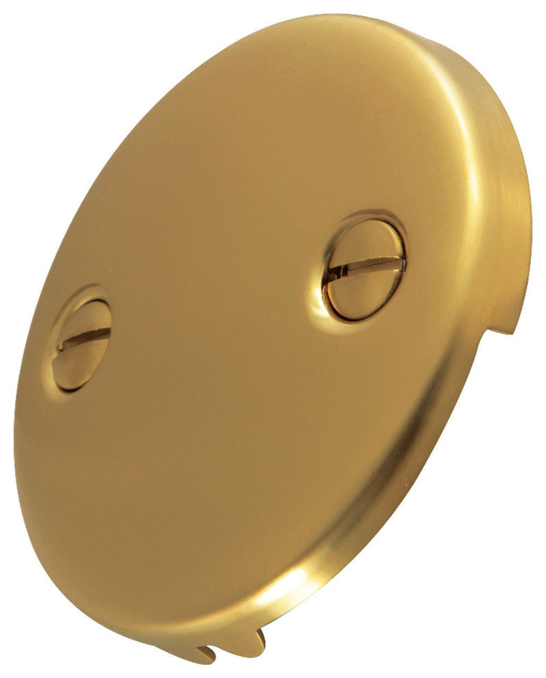 Kingston Brass Bathtub Overflow Plate, Brushed Brass
