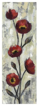 "Simple Red Floral II Crop" Digital Paper Print by Silvia Vassileva, 26"x74"