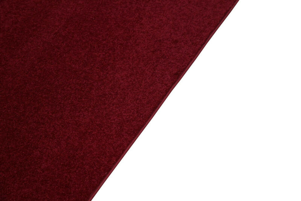 Furnish My Place Burgundy 4'' x 6'' Solid Color Rug Made In Usa