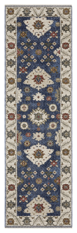 Oriental Weavers Hastings HA06Z Floral Rug, Blue, 5'3"x7'6"