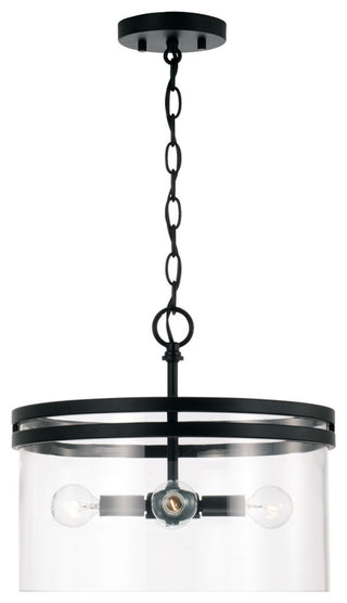 Capital Lighting 248741 Fuller 4 Light 15"W Semi-Flush Drum - Aged Brass