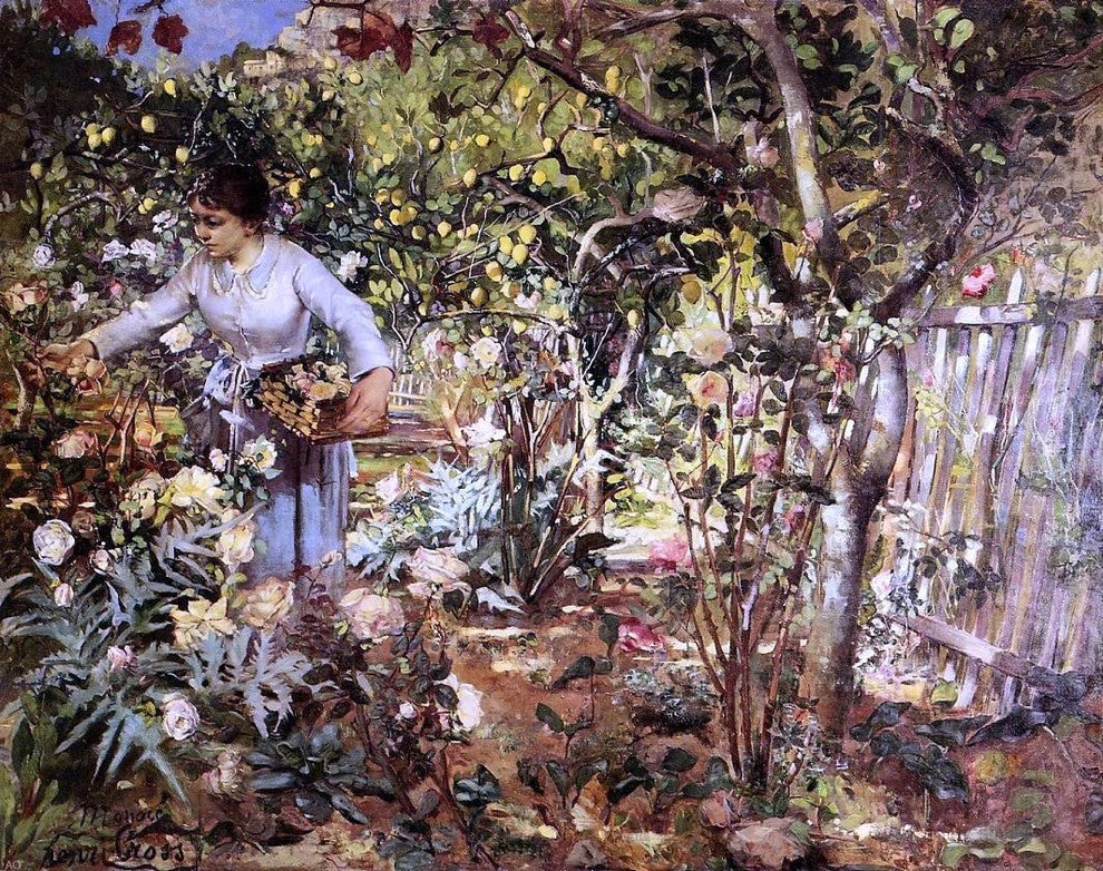 Henri Edmond Cross Corner of the Garden in Monaco Wall Decal Print
