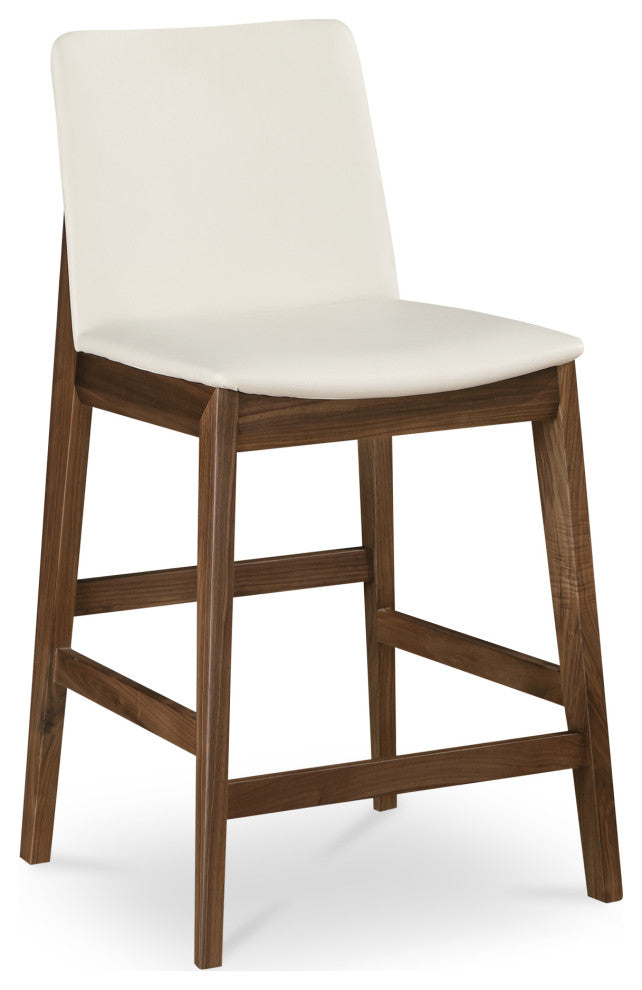 Deco Counter Stool White PVC