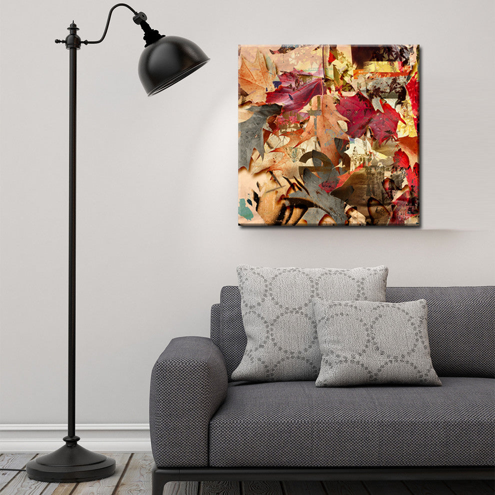 Fall Ink VIII, Canvas Wall Art, 16"x16"