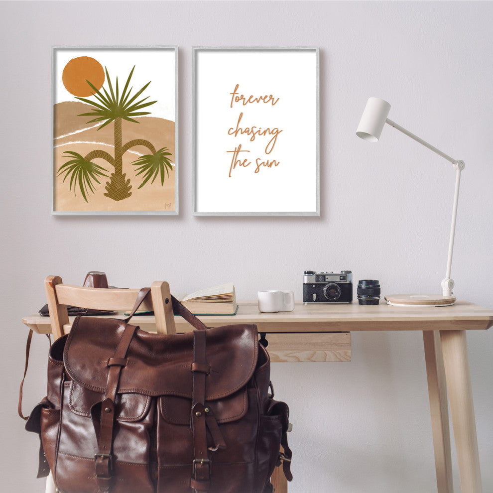 Forever Chasing the Sun Desert Palm Sun,16 x 20