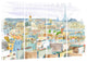 "City of Paris" Canvas Print, 4 Panels, 48"x28"