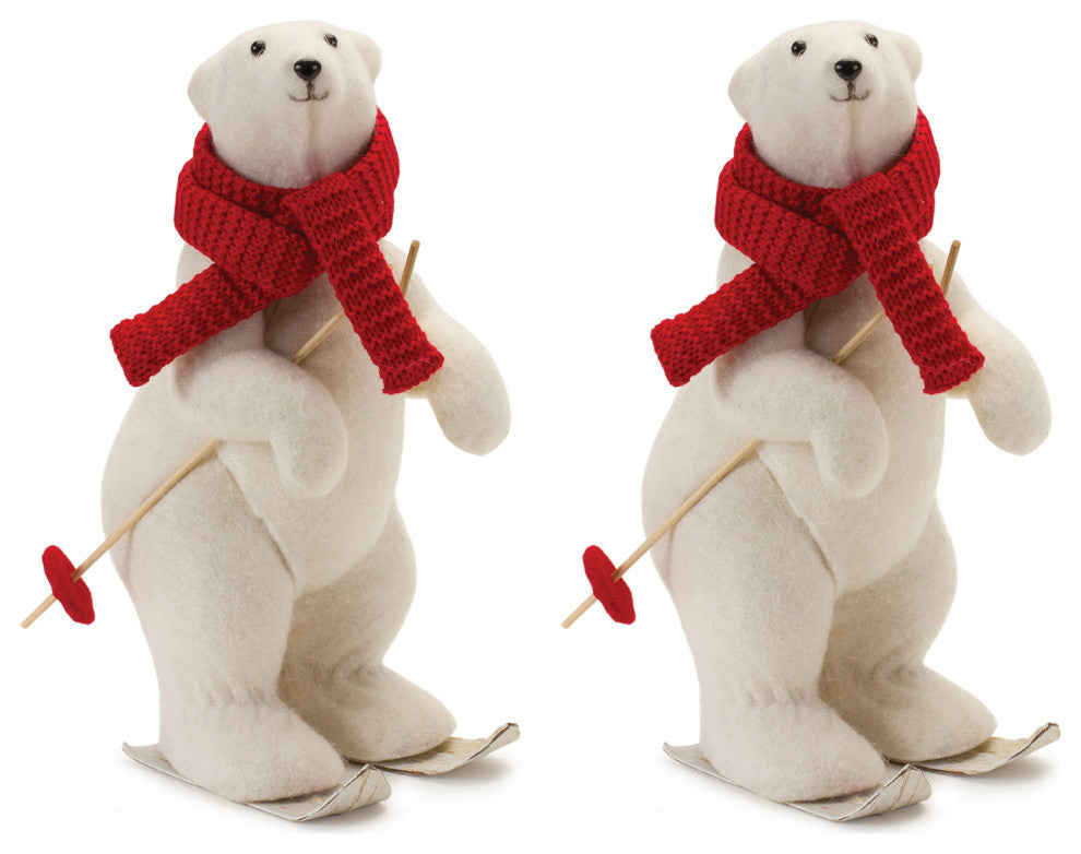 Polar Bear on Skis, 2-Piece Set