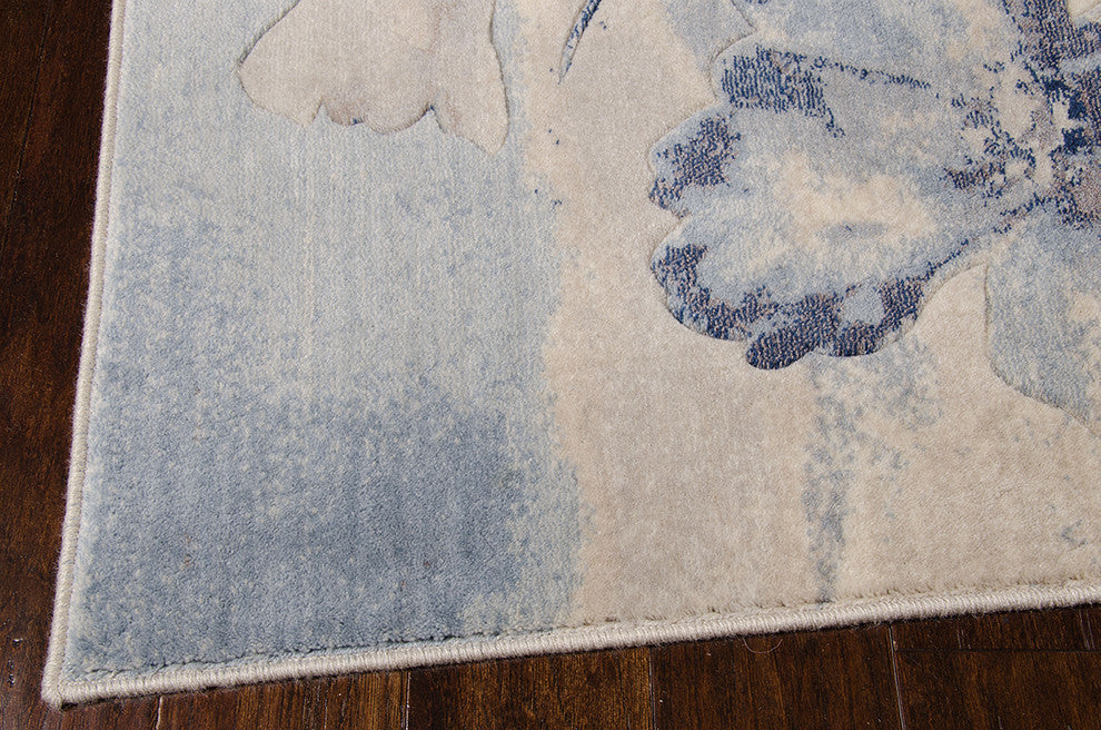 Nourison Somerset 3'6" x 5'6" Ivory/Blue Farmhouse Indoor Area Rug