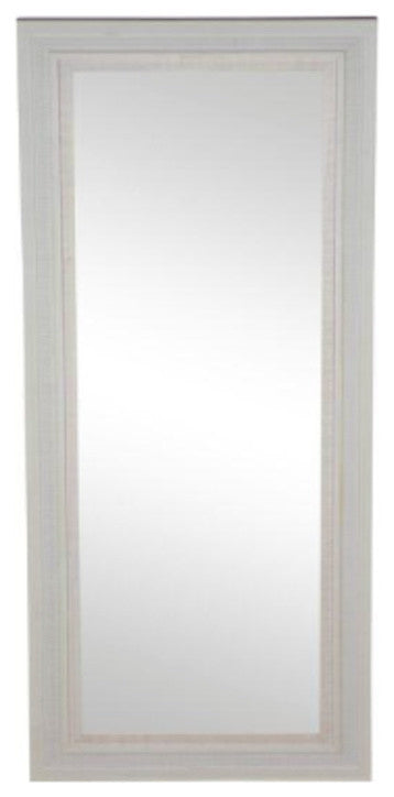 Handmade Solid Wood Floor Mirror White Eco-Friendly