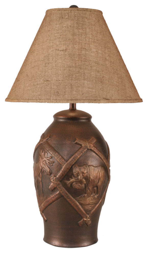 Bronze Wildlife Table Lamp