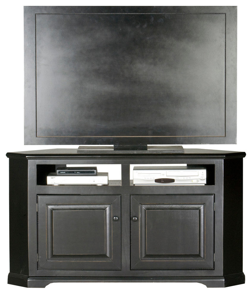 Eagle Furniture 56" Savannah Corner Entertainment Console, Burnt Cinnamon