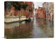 "A Venetian Backwater" Stretched Canvas Giclee by Frits Thaulow, 16"x13"
