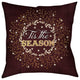 Laural Home Tis the Season 18" X 18" Indoor Decorative Pillow