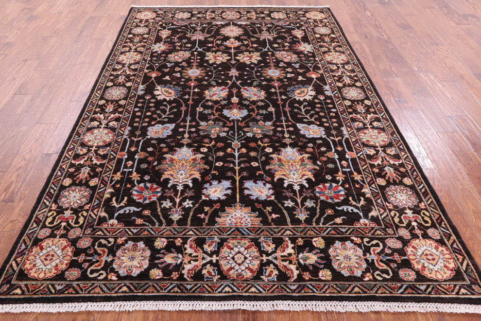 Handmade Persian Tabriz Wool Rug 6' 1" X 8' 9" Q11278