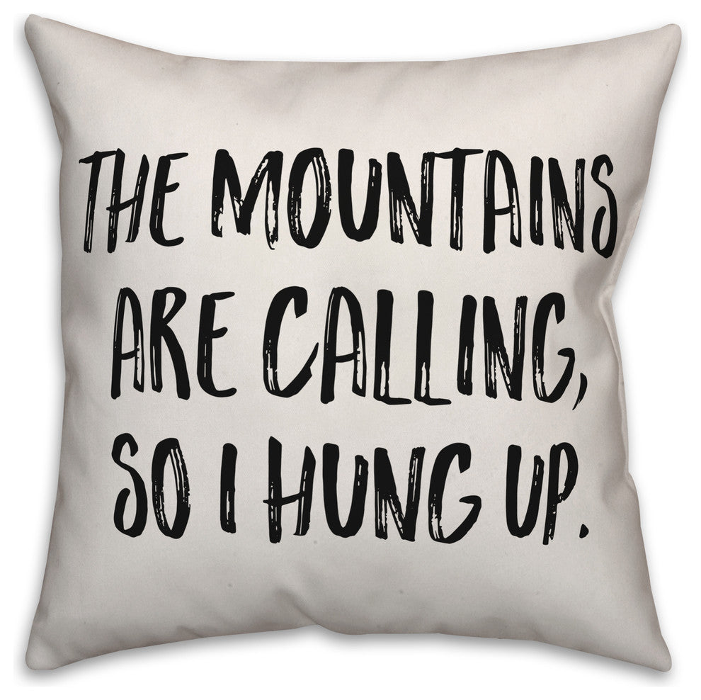The Mountains Are Calling, Throw Pillow, 16"x16"
