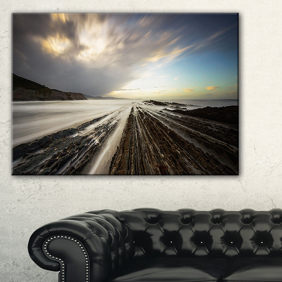 "Surreal Atlantic Ocean Coast" Seashore Photo Wall Art, 40"x20"