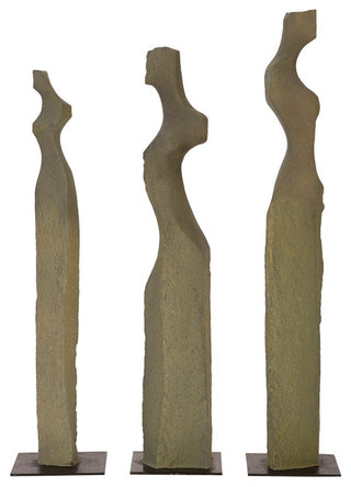 Cast Women Sculptures, Set of 3