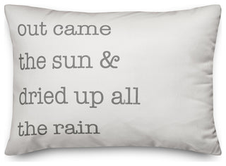 Out Came The Sun 20 x 14 Spun Poly Pillow