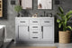Home Living 54" Double Bathroom Vanity, Grey