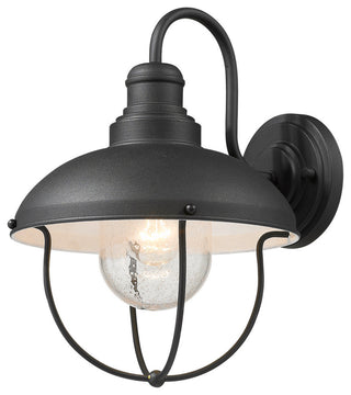Z-LITE 590M-BK 1 Light Outdoor Wall Sconce, Black