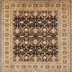 Ahgly Company Indoor Square Mid-Century Modern Area Rugs, 6' Square