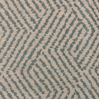 Plutus Blue Maze Chevron Luxury Throw Pillow, 20"x20"