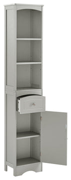 TATEUS Tall Bathroom Cabinet, Freestanding Storage Cabinet, Gray