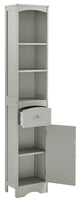 TATEUS Tall Bathroom Cabinet, Freestanding Storage Cabinet, Gray