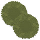 Highland Pine 20" Doily/Charger, Set of 2, Aspen Green