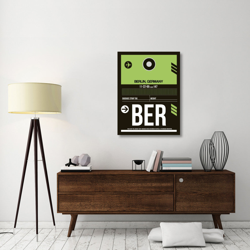 "BER Berlin Luggage Tag 2" Fine Art Print