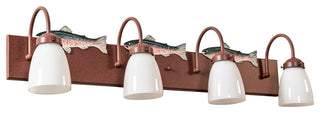 33 Wide Rainbow Trout 4 Light Vanity Light