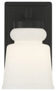 1-Light Wall Sconce, Matte Black