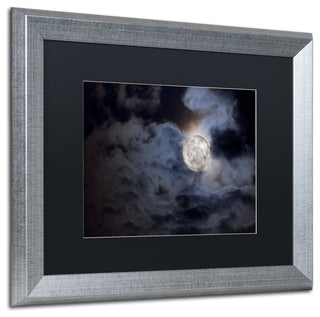 Jason Shaffer 'Supermoon ' Matted Framed Art, Silver Frame, Black Mat, 20x16
