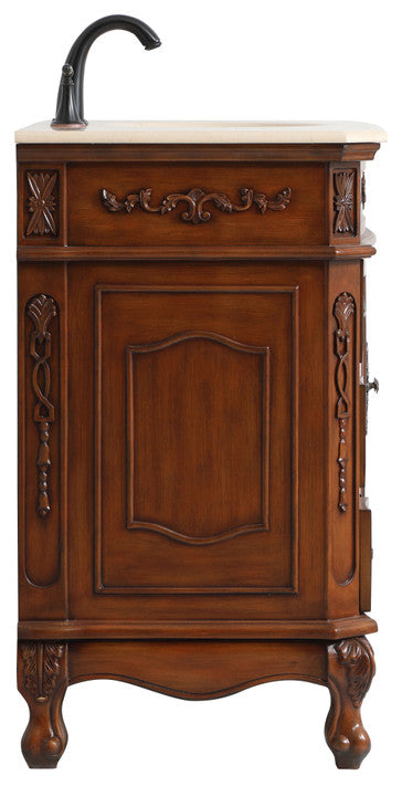 42" Single Bathroom Vanity, Teak