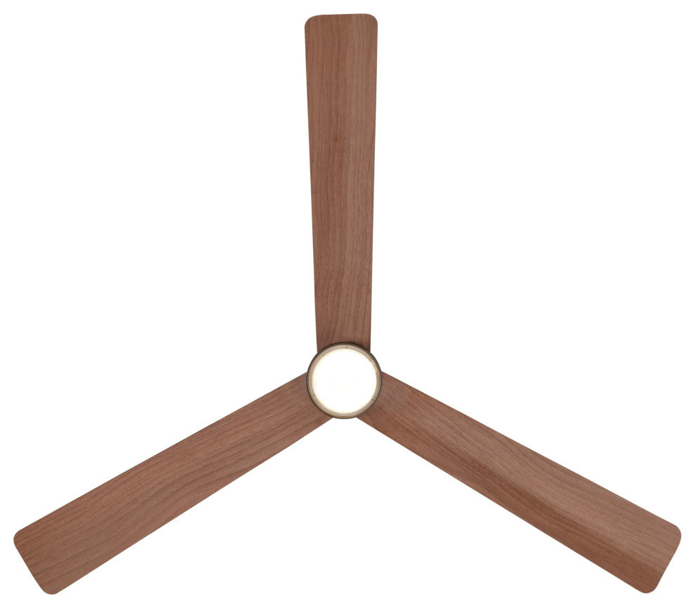 MinkaAire Nickel So Simple 44" 3-Blade Indoor / Outdoor Ceiling Fan w/ Remote