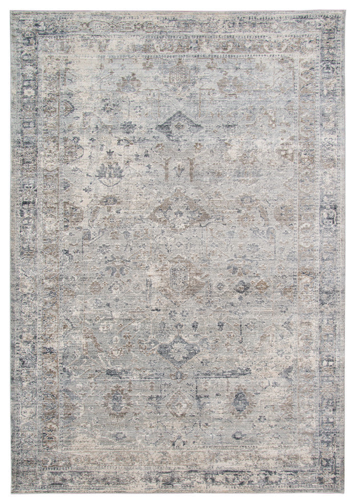 Fairmont Cohaug Runner, Gray, 2'6" x 7'10", Bordered
