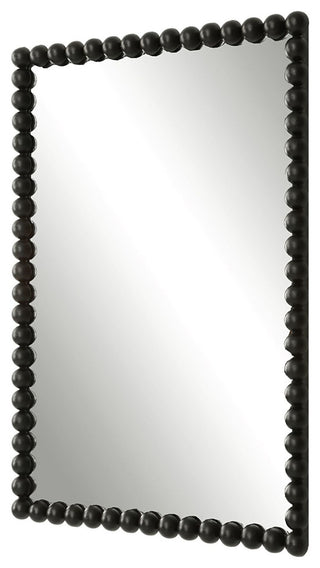 Uttermost 09789 Serna 21" W x 30" H Transitional Rectangular - Satin Black